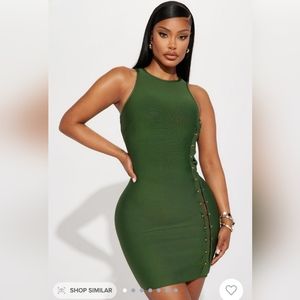 Pierce Bandage Mini Dress Size XL